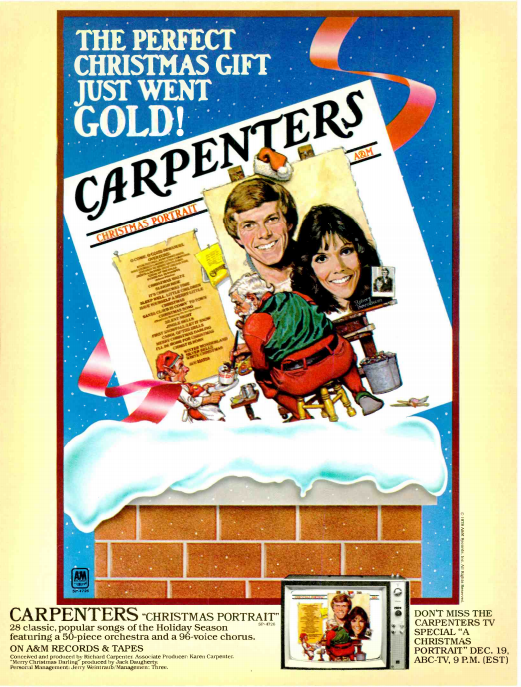 Billboard Christmas Portrait Promo Advert Dec 23 1978