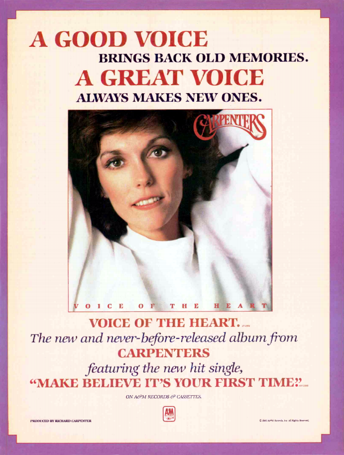Billboard VOTH Promo Ad Oct 29 1983