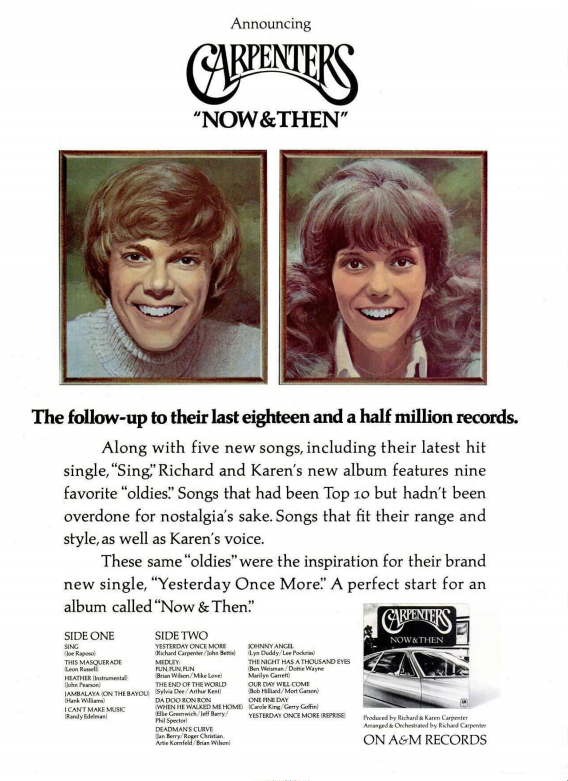 Billboard Now amp Then Ad June 2 1973