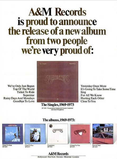 Billboard The Singles 69-73 Promo Ad Nov 17 1973